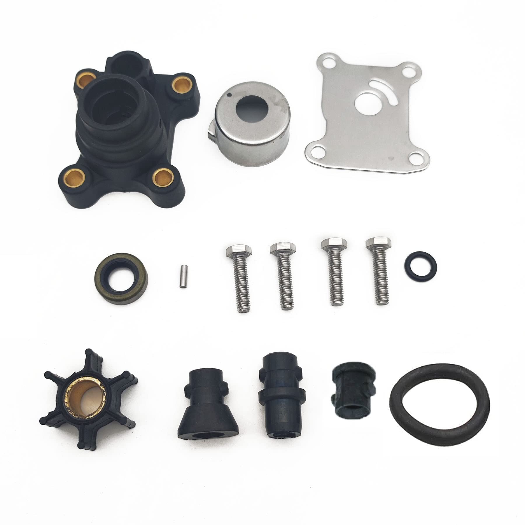 Wasserpumpenlaufrad-Reparaturset, Bootsmotor, Außenbordmotor, kompatibel mit Johnson Evinrude 8 PS 9,9 PS 15 PS 1974–2007 394711 0394711 18–3327 Wasserpumpenlaufrad-Reparaturset, Bootsmotor, Außenbordmotor, kompatibel mit Johnson Evinrude 8 PS 9,9 PS 15 PS 1974–2007 394711 0394711 18–3327 von PTKPLGMFVF