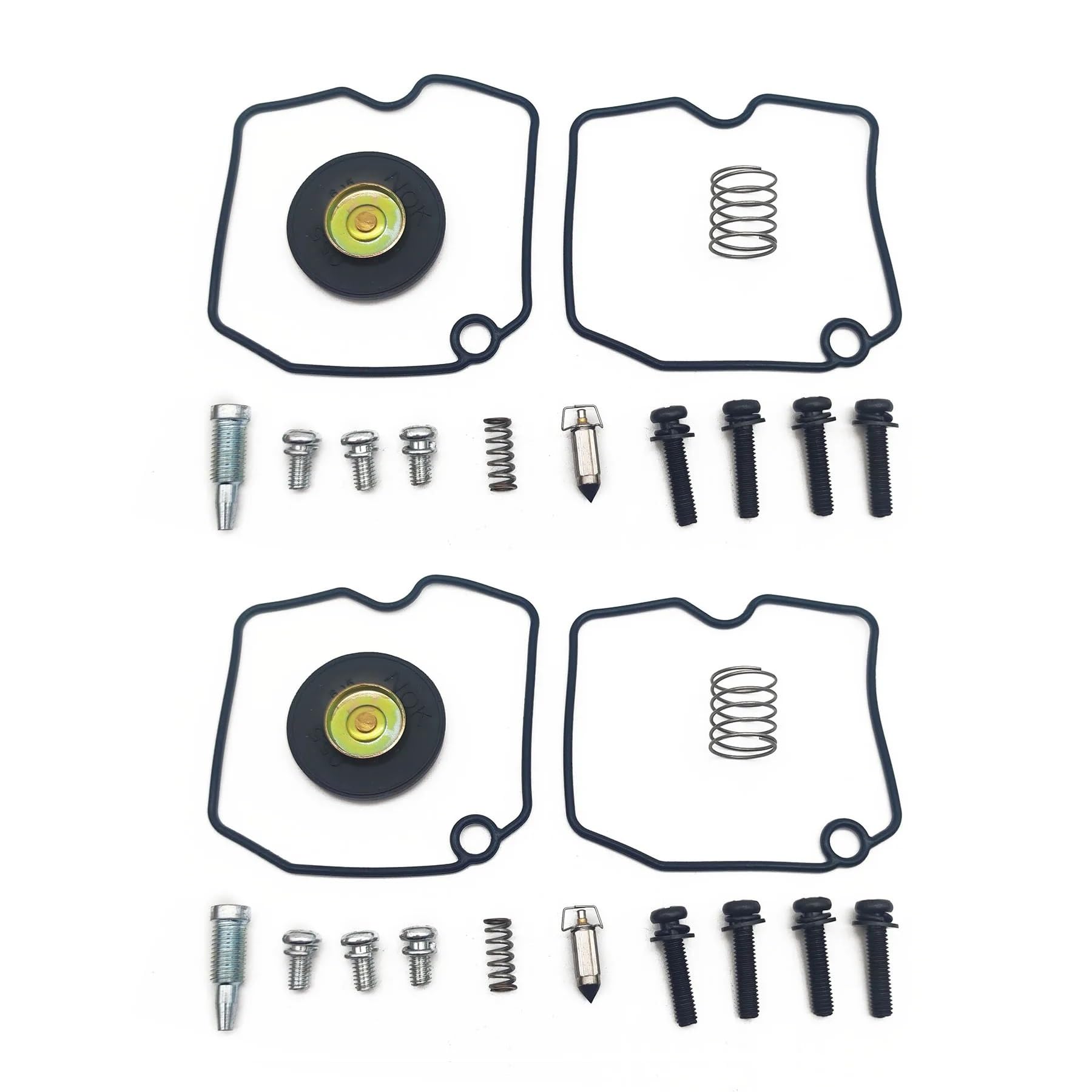 Сarburetor Reparaturset, Schwimmernadel-Dichtung, Luftabsperrventil, kompatibel mit Auto Cat 500 400 (4 Sets) von PTKPLGMFVF