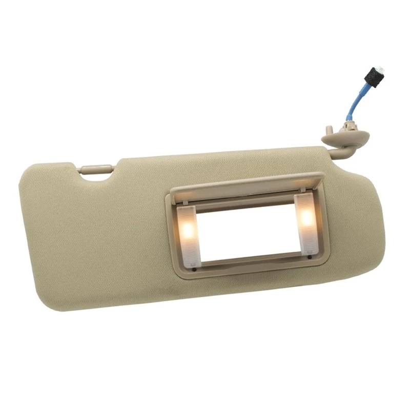 Auto-Sonnenblende Für CRV 2017 2018 2019 2020 2021 2022 83280-TG7-A12ZB 83230-TLA-A12ZA Auto Sonnenblende Mit Licht Vorne Sonne Schild Links Rechts Vorderseite Sonnenblende(Beige Right) von PTLYE