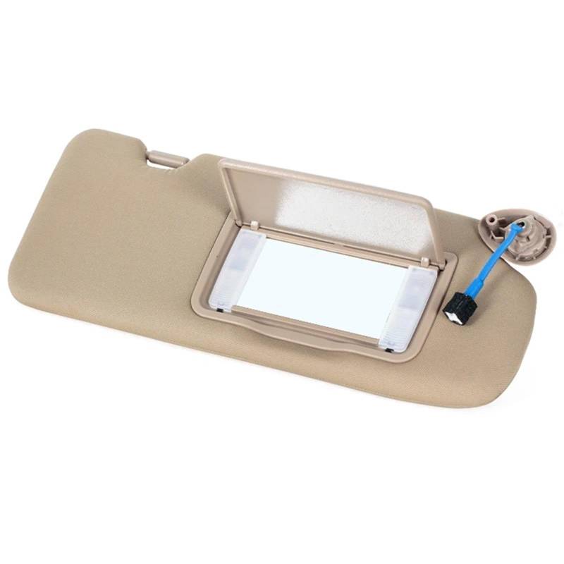 Auto-Sonnenblende Für CRV 2017 2018 20192020 2021 2022 Auto-Panel-Sonnenblende Mit Leichtem Make-up-Spiegel Sonnenschutz Schatten Beige Innere Sonnenblende Vorderseite Sonnenblende(Right) von PTLYE