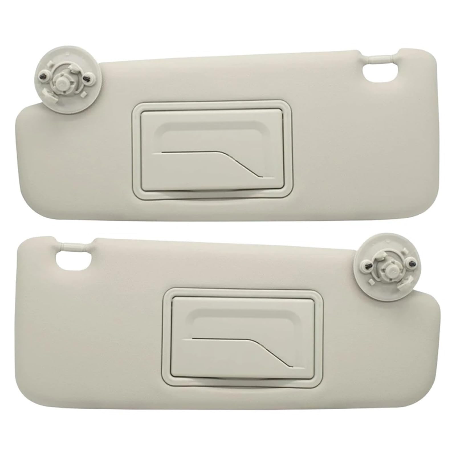 Auto-Sonnenblende Für Chevrolet Für Sonic 2012-2020 Für Spark 2013-2016 Graue Sonnenblende Mit Make-up-Spiegel Auto-Sonnenblende Vorderseite Sonnenblende(Grey Left and Right) von PTLYE