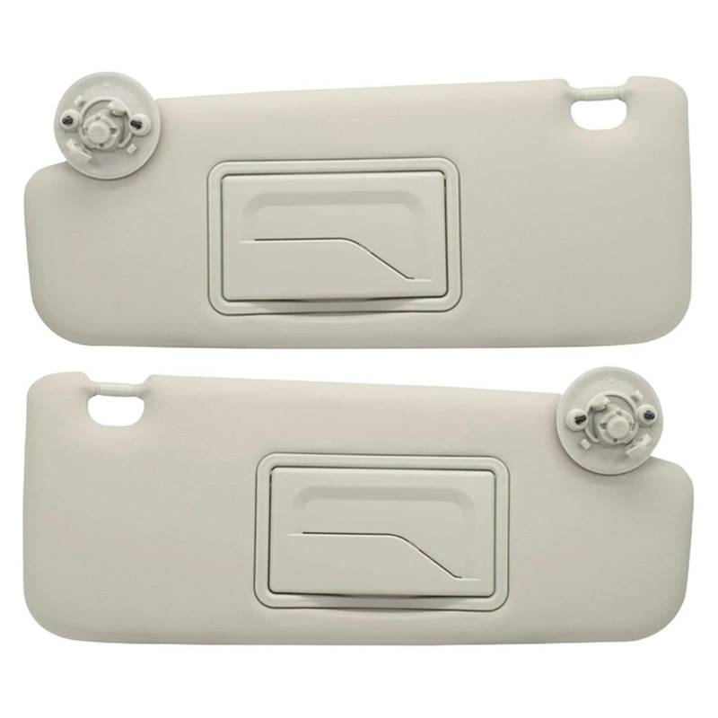 Auto-Sonnenblende Für Chevrolet Für Sonic 2012-2020 Für Spark 2013-2016 Graue Sonnenblende Mit Make-up-Spiegel Auto-Sonnenblende Vorderseite Sonnenblende(Grey Left and Right) von PTLYE