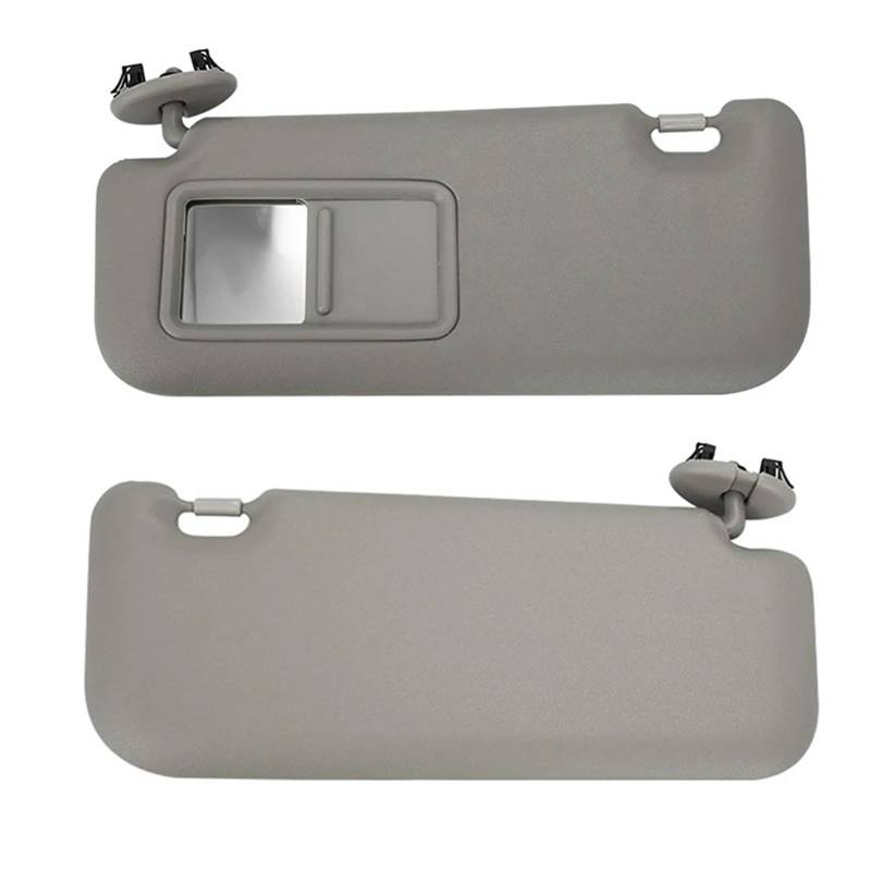 Auto-Sonnenblende Für Toyota Für Auris Für Corolla 2010-2013 Autoinnenraum-Sonnenblende Mit Spiegel Grau Beige Sonnenschutz Links Rechts Fahrer Beifahrerseite Vorderseite Sonnenblende(Grey 1 Set) von PTLYE