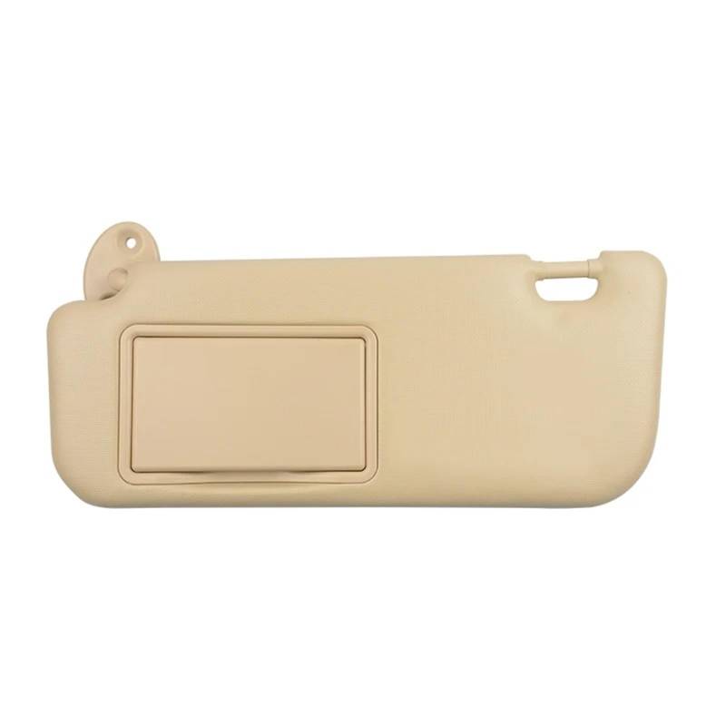 Auto-Sonnenblende Für Toyota Für Corolla E160 E170 2014 2015 2016 2017 74320-02B20 Auto Innen Links/Rechts Sonnenblende Panel Sonnenblende Mit Make-Up Spiegel Vorderseite Sonnenblende(Beige Left) von PTLYE
