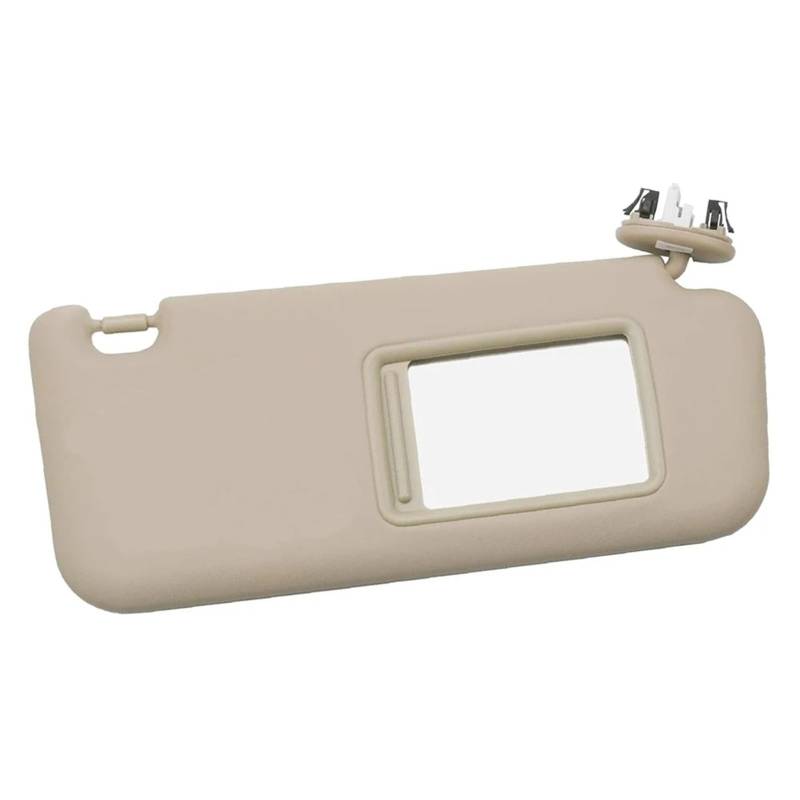 Auto-Sonnenblende Für Toyota Für RAV4 2006 2007 2008 2009 2010 2011 2012 2013 Auto Front Sonnenblende Links/Rechts Auto Sonnenschutz Mit Make-Up Spiegel Vorderseite Sonnenblende(Beige Right) von PTLYE