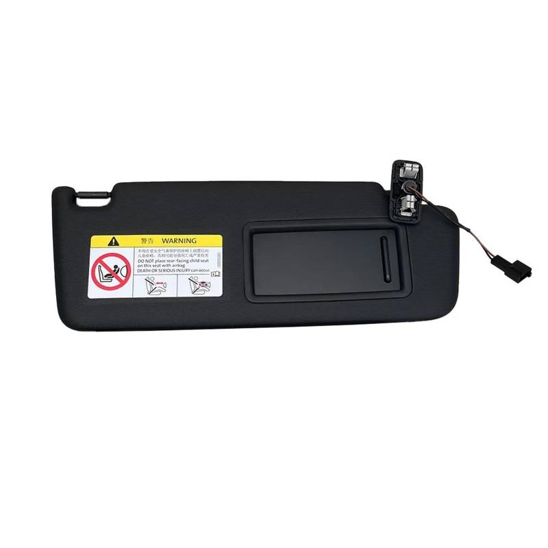 Auto-Sonnenblende Für VW Für Golf 7 Für Passat B8 CC Für Jetta MK7 Sonnenschutzdach 5GG857551 5GG857552 Schwarz Grau Front Sonnenblende Panel Mit Make-Up Spiegel Vorderseite Sonnenblende(Black Passeng von PTLYE