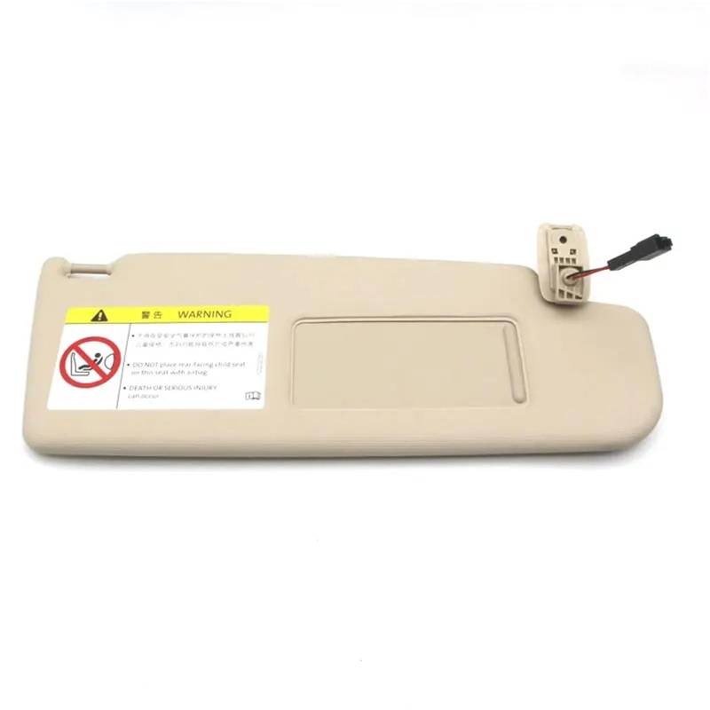 Auto-Sonnenblende Für VW Für Passat B7 Für Passat CC Für Jetta MK5 Für Golf 6 Sonnenblende Mit Make-Up Spiegel Sonnenblende 1KD857551A 1KD 857 551 A Vorderseite Sonnenblende(Right beige) von PTLYE