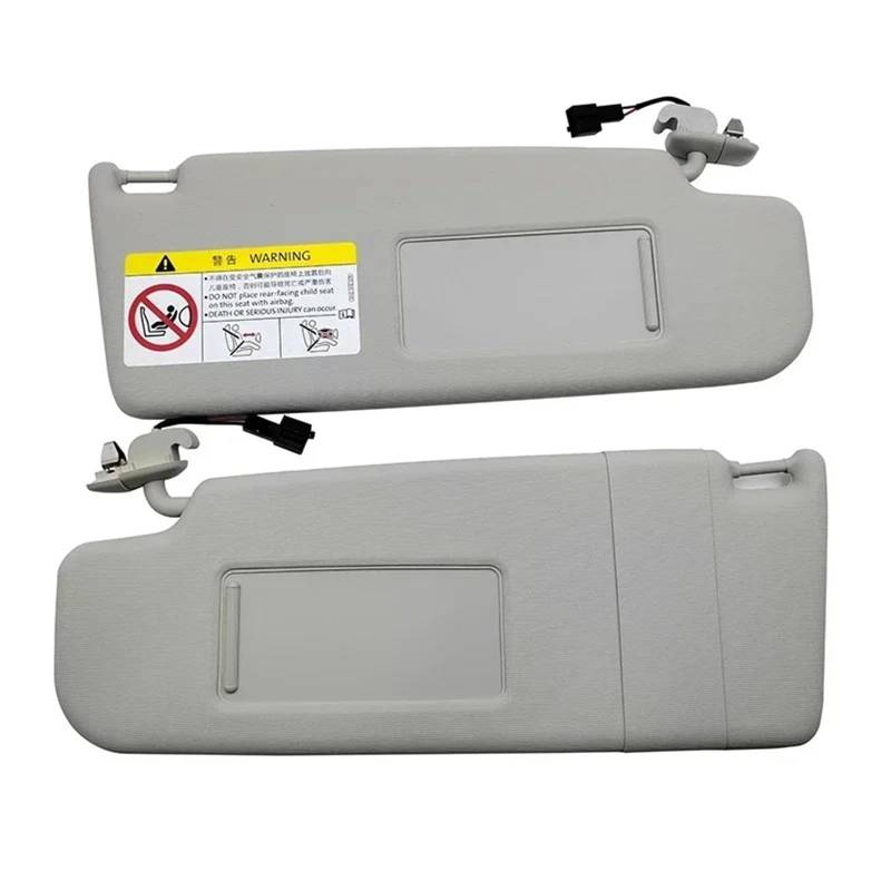 Auto-Sonnenblende Für VW Für Polo 2011 2012 2013 2014 2015 2016 2017 2018 Auto Grau Innere Sonnenblende Sonnenblende Sonnenschutz Mit Spiegel Vorderseite Sonnenblende(Gray a Pair) von PTLYE