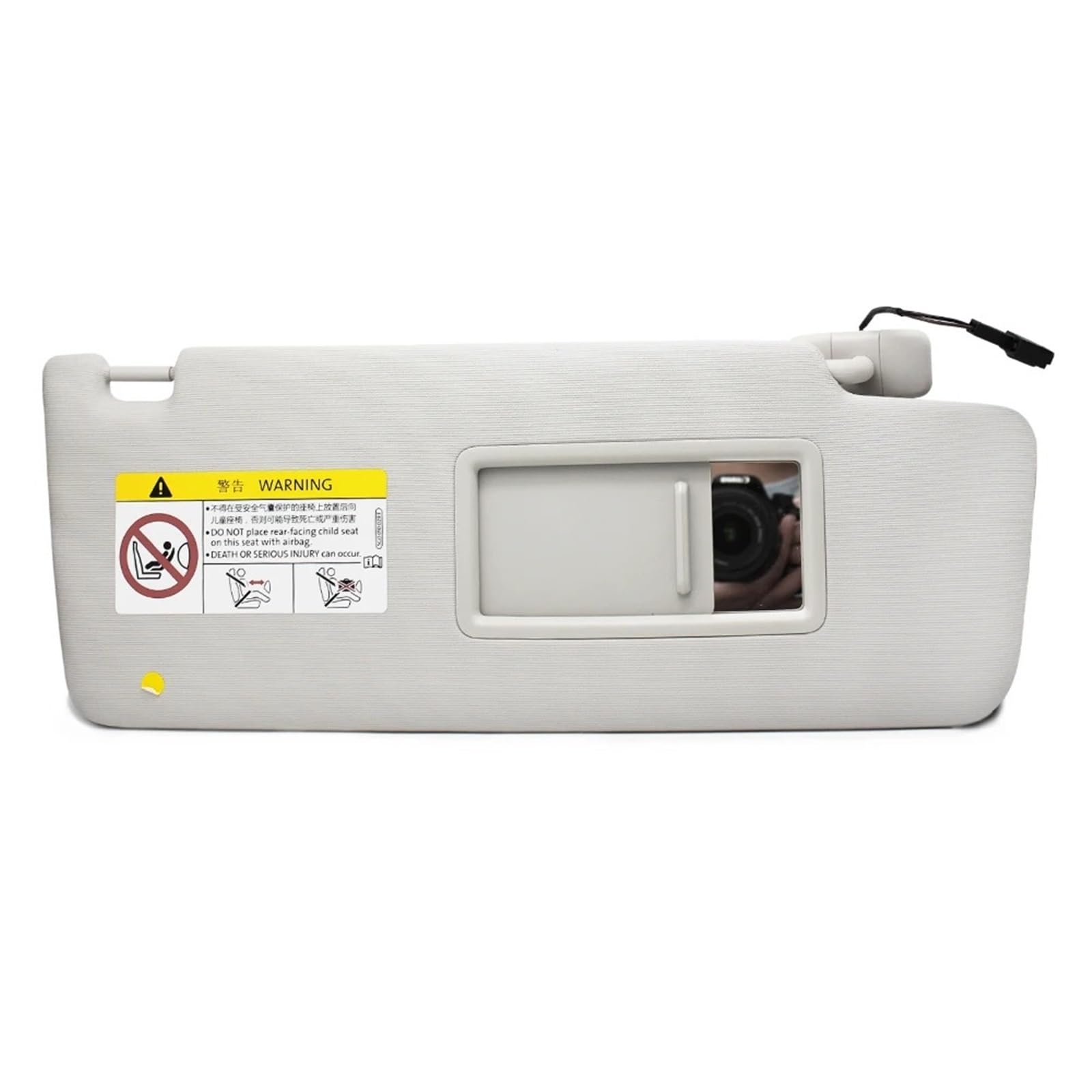 Auto-Sonnenblende Für VW Für Touran L 2017Car Styling Beige Links/Rechts Innen Sonnenblende Panel & Make-Up Spiegel Mit Kabel 5TD857521 5TD857522 Vorderseite Sonnenblende(Right) von PTLYE