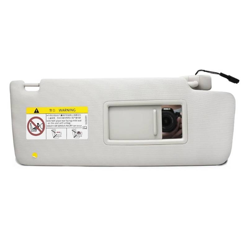 Auto-Sonnenblende Für VW Für Touran L 2017Car Styling Beige Links/Rechts Innen Sonnenblende Panel & Make-Up Spiegel Mit Kabel 5TD857521 5TD857522 Vorderseite Sonnenblende(Right) von PTLYE