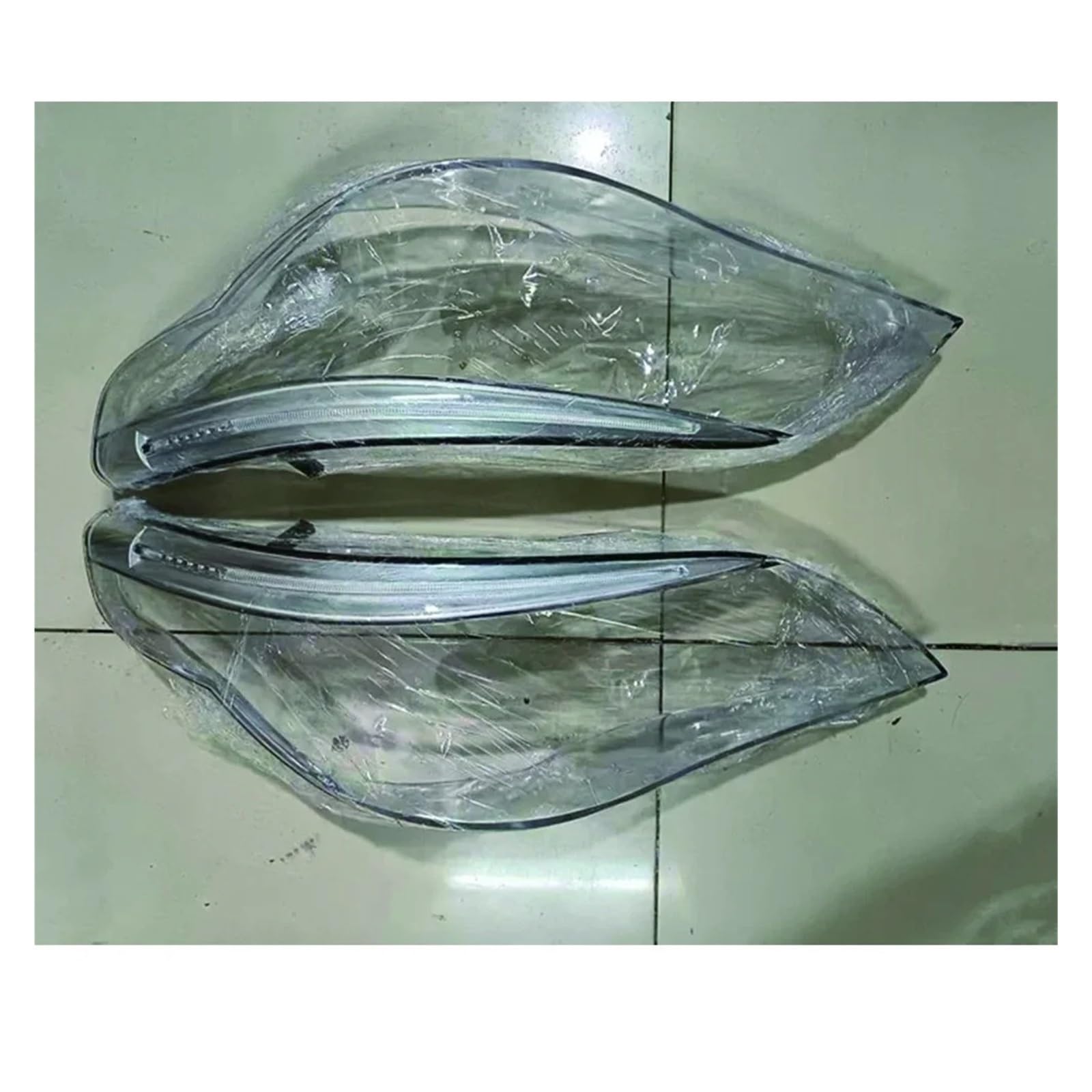 Für 5 Series E60 E61 525i 530i 2004-2010 Scheinwerferlinse Im Alten Stil. Scheinwerferlinsenabdeckung Shell Gehäuse Mit Lampenaugenbrauen Scheinwerferglas Streuscheibe Gehäuse(Left and Right) von PTLYE