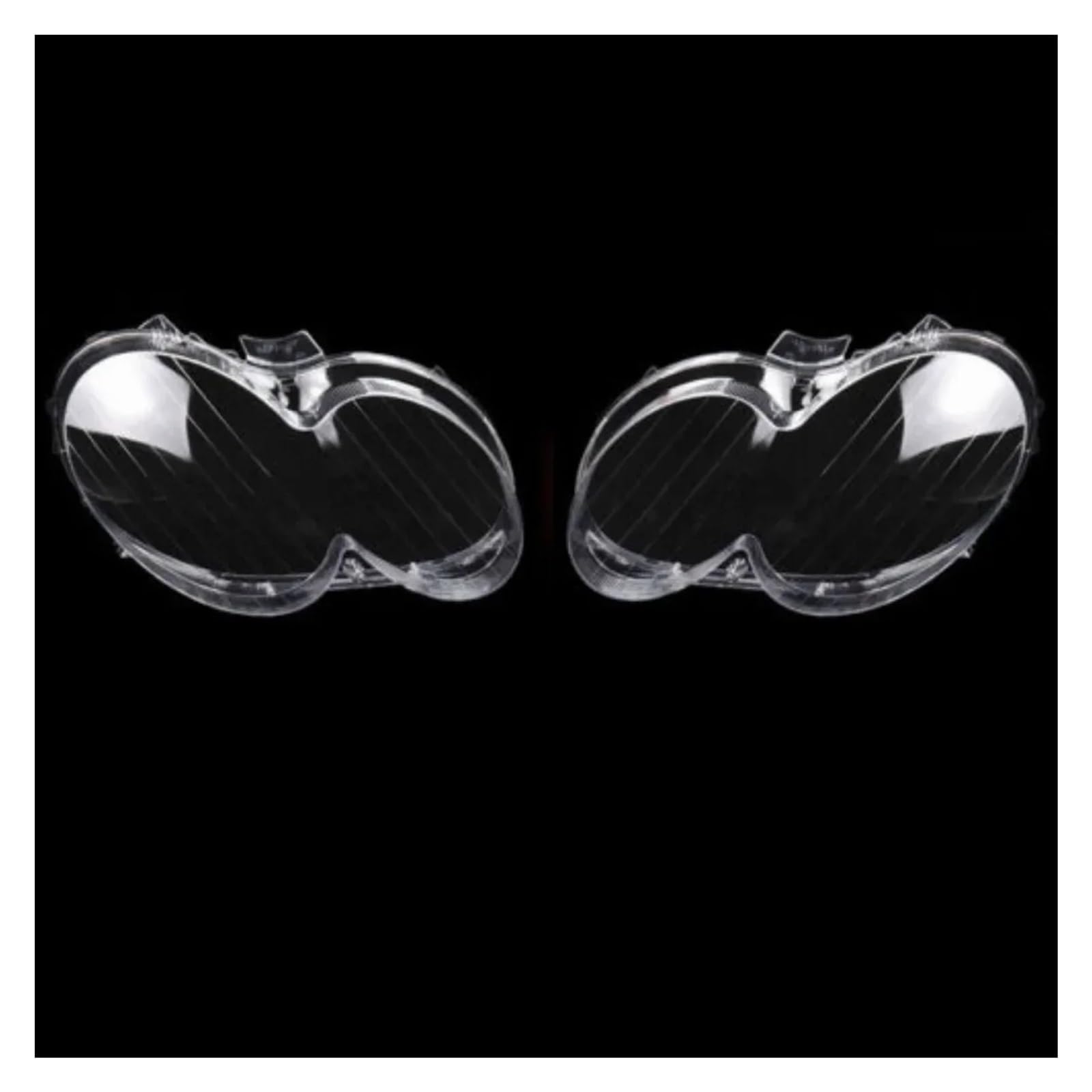 Für Benz W209 CLK 2003-2009 Paar Scheinwerfer Abdeckung Shell Auto Scheinwerfer Objektiv Abdeckung Scheinwerfer Schatten Shell Glas Abdeckung Scheinwerferglas Streuscheibe Gehäuse(Pair) von PTLYE