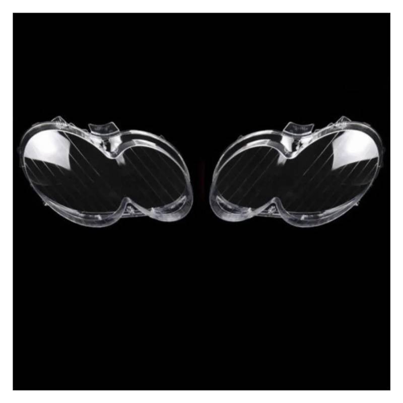 Für Benz W209 CLK 2003-2009 Paar Scheinwerfer Abdeckung Shell Auto Scheinwerfer Objektiv Abdeckung Scheinwerfer Schatten Shell Glas Abdeckung Scheinwerferglas Streuscheibe Gehäuse(Pair) von PTLYE