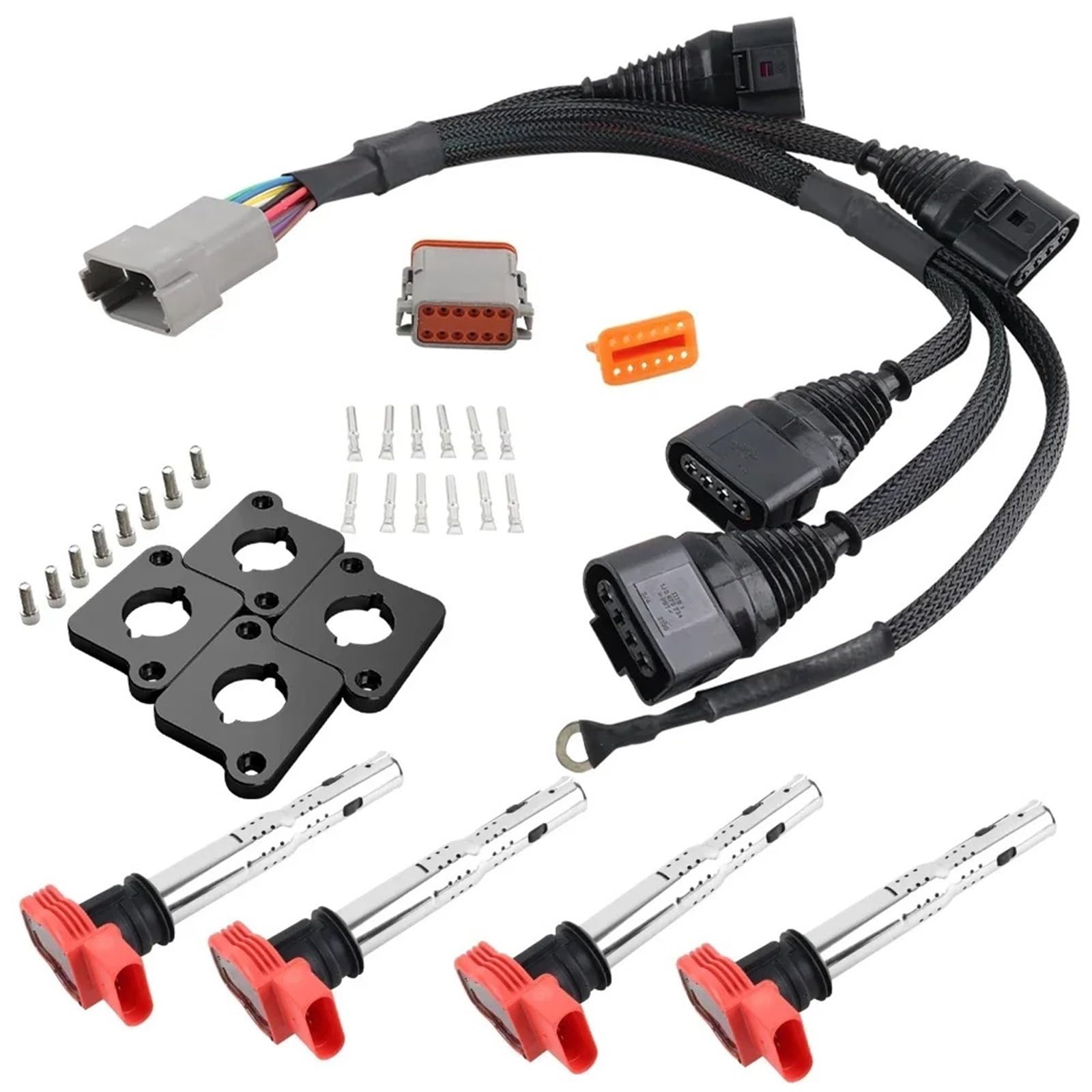 Zündmodul Für A4 Für VW Für Passat B5 Für Golf Für Jetta 1,8 L Für Turbo 1,8 T Zu 2,0 T Für FSI R8 Zündspule Packs Conversion Harness Kit & Für ICM Zündspule Auto Zündmodul Für A4 Für VW Für Passat B5 Für Golf Für Jetta 1,8 L Für Turbo 1,8 T Zu 2,0 T Für FSI R8 Zündspule Packs Conversion Harness Kit & Für ICM Zündspule Auto von PTLYE