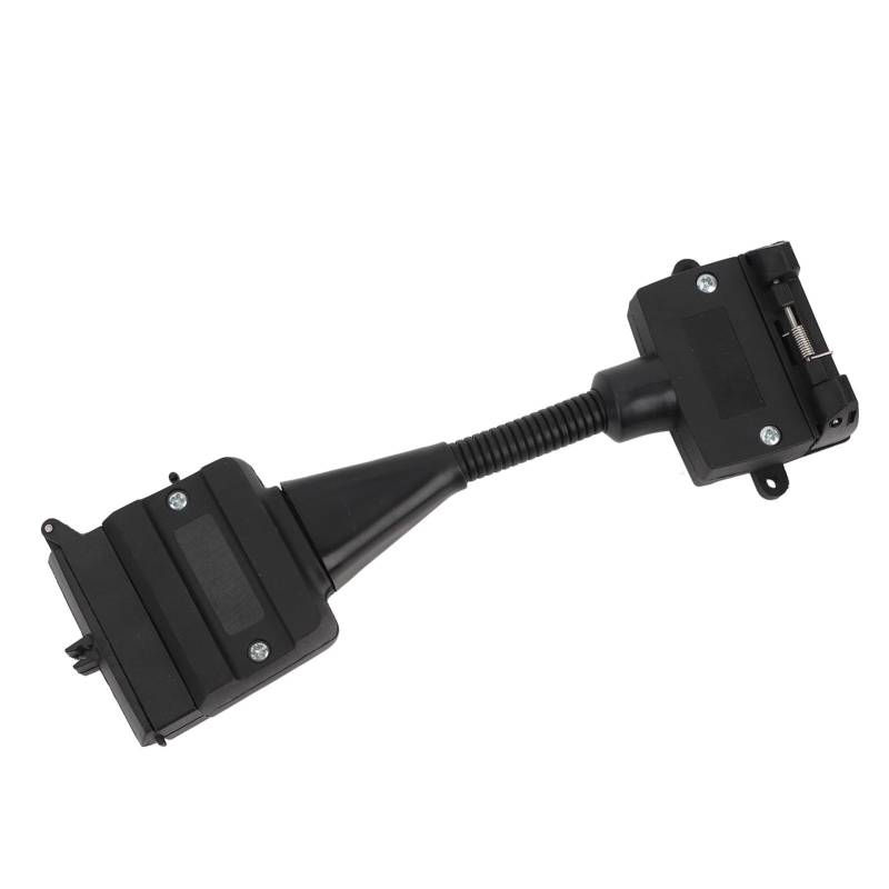 7 Pin European Round Stecker Zum 12 -Pin Australischen Flachseck -Steck Anhänger Anschlussanschlussadapter, Stabiler Verbindungsstopfen für Caravan Boat RV, Hergestellt aus ABS von PUNELE