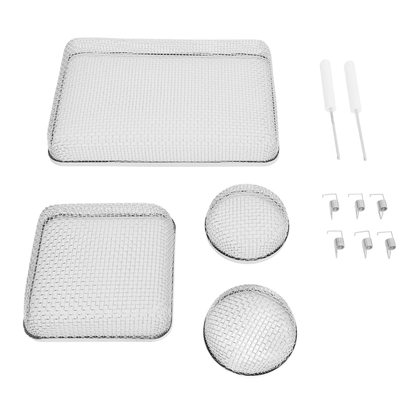 PUNELE Hochleistungs -Edelstahl -Maschenbildschirme, Set von 2 Runden, 1 Quadrat, 1 Rechteckige Netzabdeckungen mit Montageplatten und Federn für Wohnmobilofenentlüftung, PUNELE Hochleistungs -Edelstahl -Maschenbildschirme, Set von 2 Runden, 1 Quadrat, 1 Rechteckige Netzabdeckungen mit Montageplatten und Federn für Wohnmobilofenentlüftung, von PUNELE