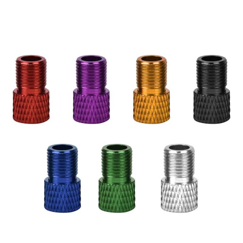 Prestato Presta6 × 6 × 1 7pcs Inflator Prestato Schraderadapter für Rennrad Fixes Ausrüstung von PUNELE