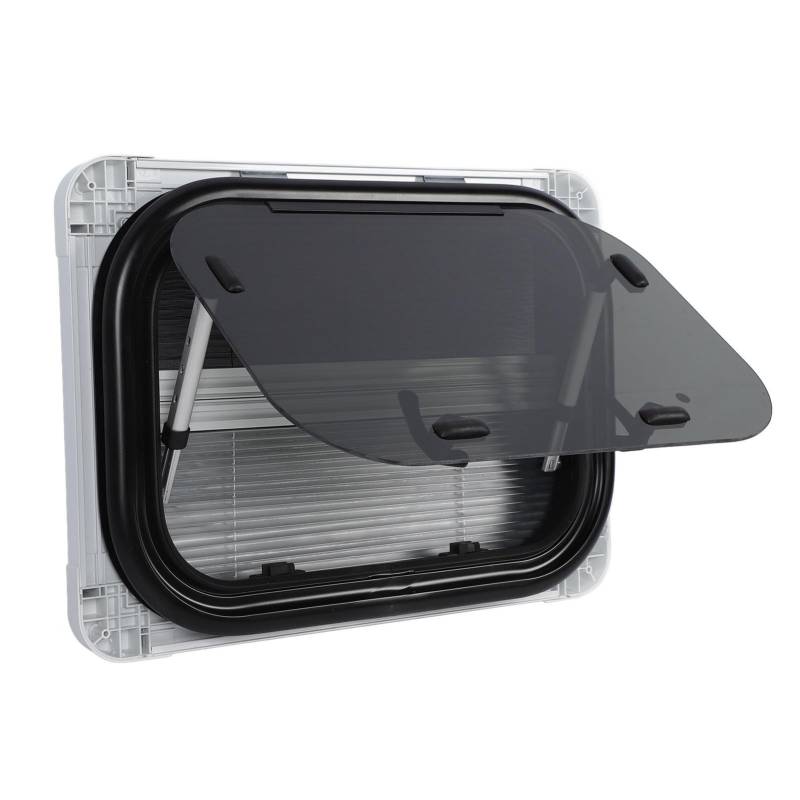 RV -Ausgangsfenster, 20 X 14 Zoll Abgerundeter Eckscheibe Aluminiumlegierrahmen Temperiertes Glas mit Filter für , Einfach Offen und Schließen, Vollständige Privatsphäre und von PUNELE