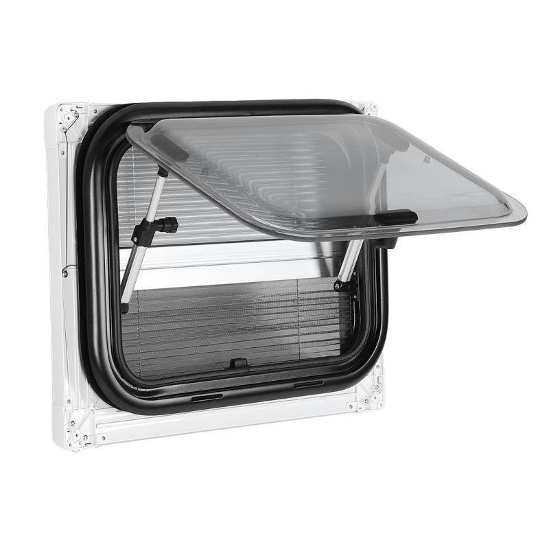 RV -Fenster 18.31x14.37in Aluminiumlegierfenster mit Bildschirm und Sonnenbragenvorhang für Wohnwagen -Anhänger Wohnmobile. von PUNELE