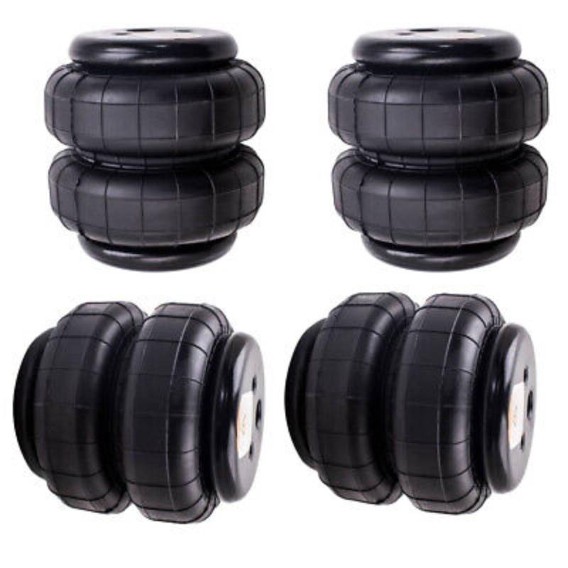 PUNICS 4 STÜCKE Luftfederung Für Federtaschen 2500lb Für Heavy Duty 1/2NPT 3/8-16UNC Internes Zubehör hintere Luftfedertaschen von PUNICS