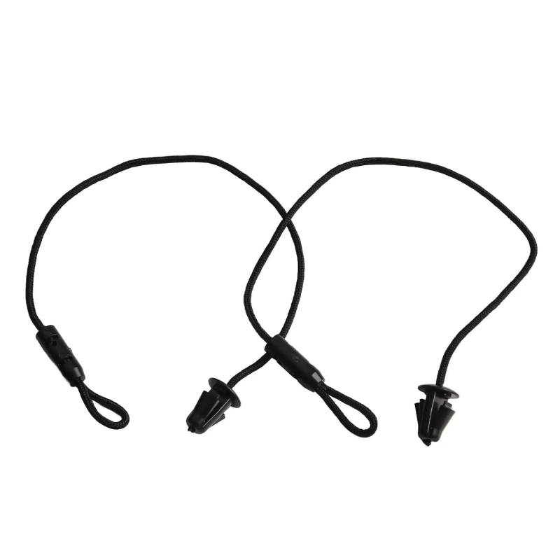 PUNICS Kofferraum Halteband Kompatibel Mit Skoda Für Fabia 2014 2015 2016 2017 2018 2019 2020 2021, 2 Stück Kofferraum-Paketregal-Fachgurt-String-Clips 6V6863634 von PUNICS
