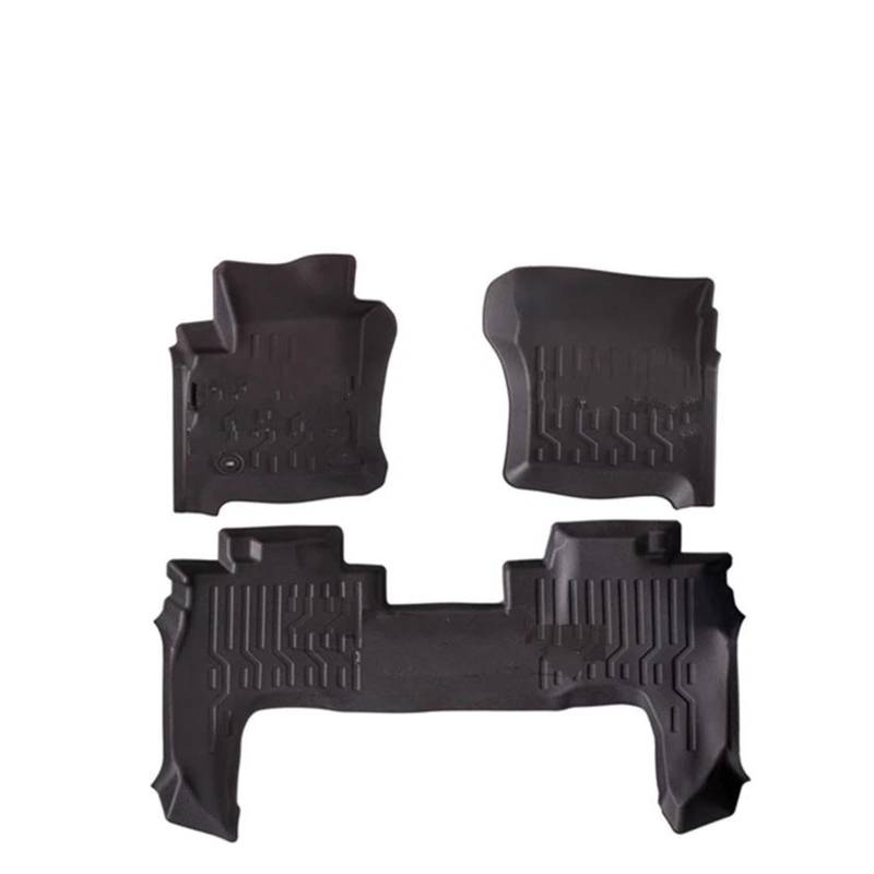 Automatten Auto-Fußmatte, Kofferraummatte Für Toyota 70er-Serie LC76 Auto-Fußmatte Wasserdicht Gummimatten Auto(LHD 3PCS) von PUQWRIM