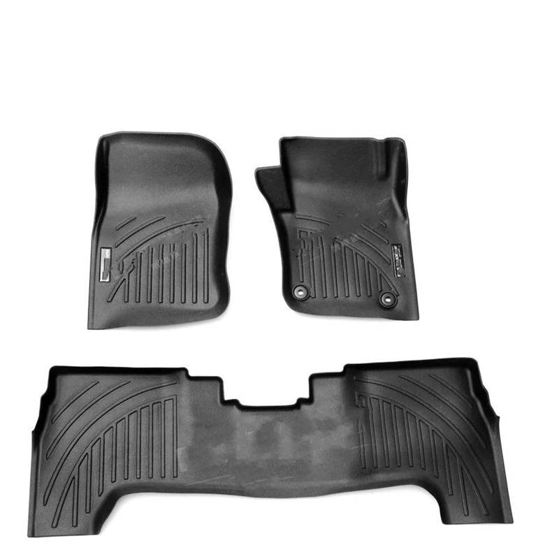 Automatten Auto-Fußmatte, Kofferraummatte Für Toyota 70er-Serie LC76 Auto-Fußmatte Wasserdicht Gummimatten Auto(RHD 3PCS) von PUQWRIM