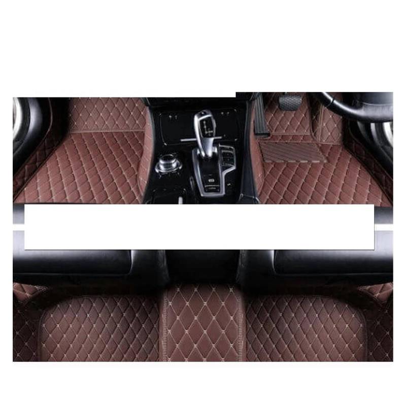 Automatten Auto Fußmatten Für VW Für Golf 4 MK4 1998 1999 2000 2001 2002 2003 Auto Innen Zubehör Leder Teppiche Teppiche Fuß Pads Gummimatten Auto(RHD a Coffee) von PUQWRIM