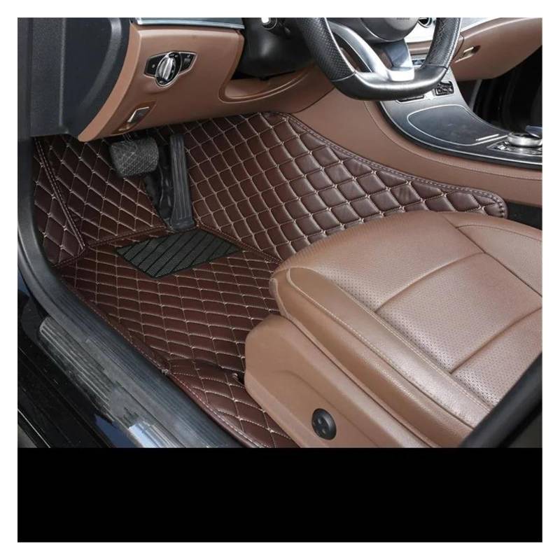 Automatten Benutzerdefinierte 4 Türen Auto Boden Matte Für VW Für Golf G3 2000 2001 2002 2003 2004 Leder Fuß Pad Teppich Auto Zubehör Gummimatten Auto(Driver-Coffee) von PUQWRIM