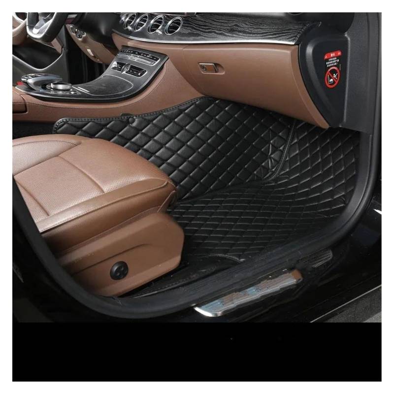Automatten Benutzerdefinierte Auto Boden Matte Für VW Für Golf 5 2003 2004 2005 2006 2007 Teppich Fuß Pad Auto Zubehör Gummimatten Auto(Copilot-Black) von PUQWRIM