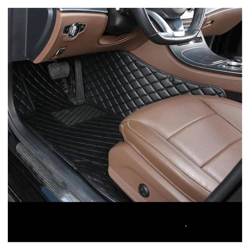 Automatten Benutzerdefinierte Auto Boden Matte Für VW Für Golf 5 2003 2004 2005 2006 2007 Teppich Fuß Pad Auto Zubehör Gummimatten Auto(Driver-Black) von PUQWRIM