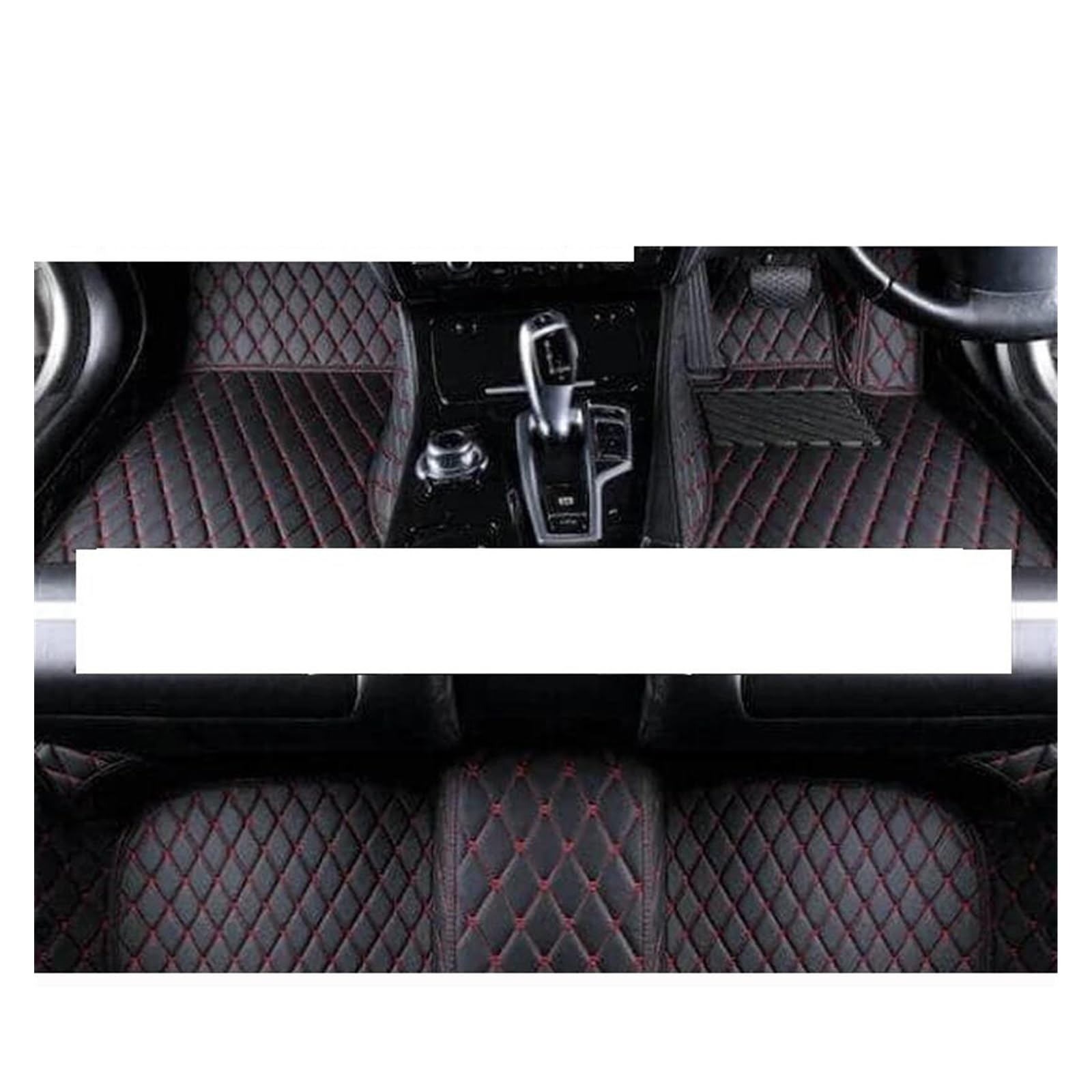Automatten Benutzerdefinierte Auto Fußmatten Für Civic 2016 2017 2018 2019 2020 2021 2022 Auto Fuß Pads Automobil Teppich Abdeckung Gummimatten Auto(RHD B RED) von PUQWRIM