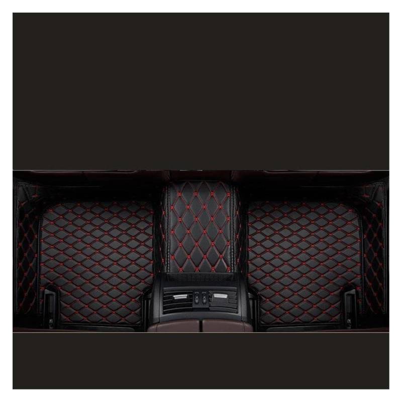 Automatten Benutzerdefinierte Für E92 2006 2007 2008 2009 2010 Auto Fuß Pads Zubehör Innen wasserdichte Teppiche Auto Styling Teppich Auto Fußmatten Gummimatten Auto(Black red Rear Row) von PUQWRIM