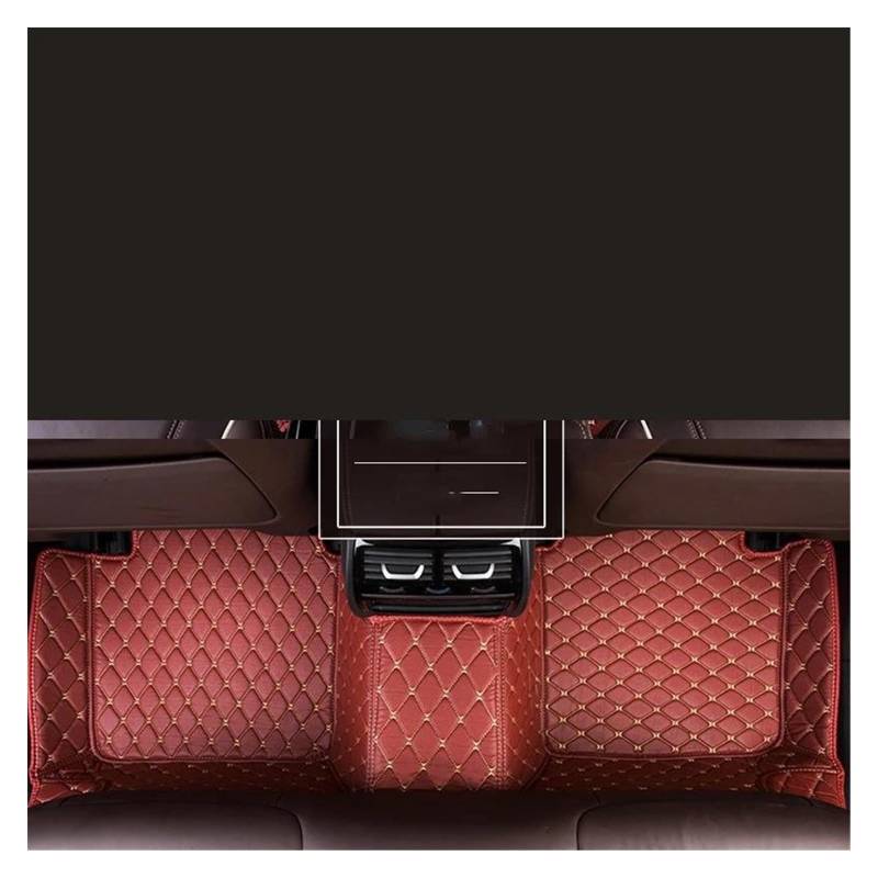 Automatten Benutzerdefinierte Für E92 2006 2007 2008 2009 2010 Auto Fuß Pads Zubehör Innen wasserdichte Teppiche Auto Styling Teppich Auto Fußmatten Gummimatten Auto(Red Wine Rear Row) von PUQWRIM