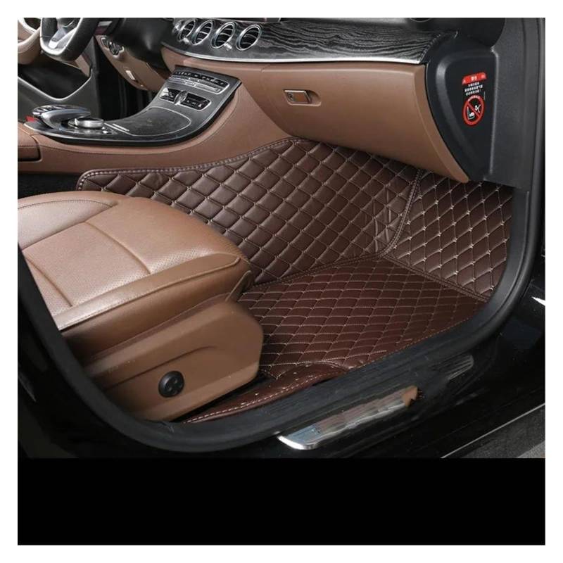 Automatten Custom Car Boden Matte Für Chevrolet Für Onix 2020 2021 2022 2023 Tragen Beständig Teppich 1Pcs Fuß Pad Auto Zubehör Gummimatten Auto(Copilot-Coffee) von PUQWRIM