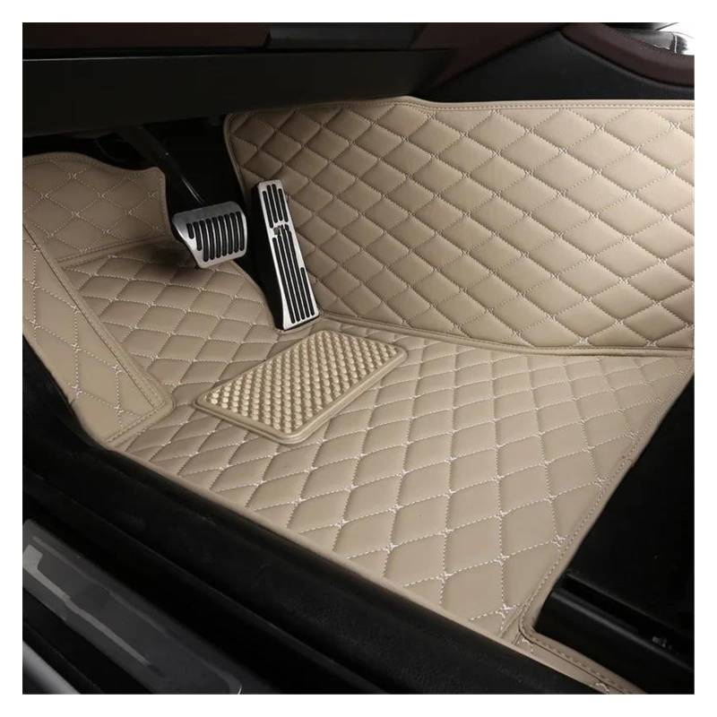 Automatten Für Alle Modelle M1 M2 M3 E30 E90 E93 E92 F80 M4 F82 F83 M5 F10 M6 IX3 M850i ​​X5 G05 Innenzubehör Custom Car Fußmatten Gummimatten Auto(A beige Driver) von PUQWRIM