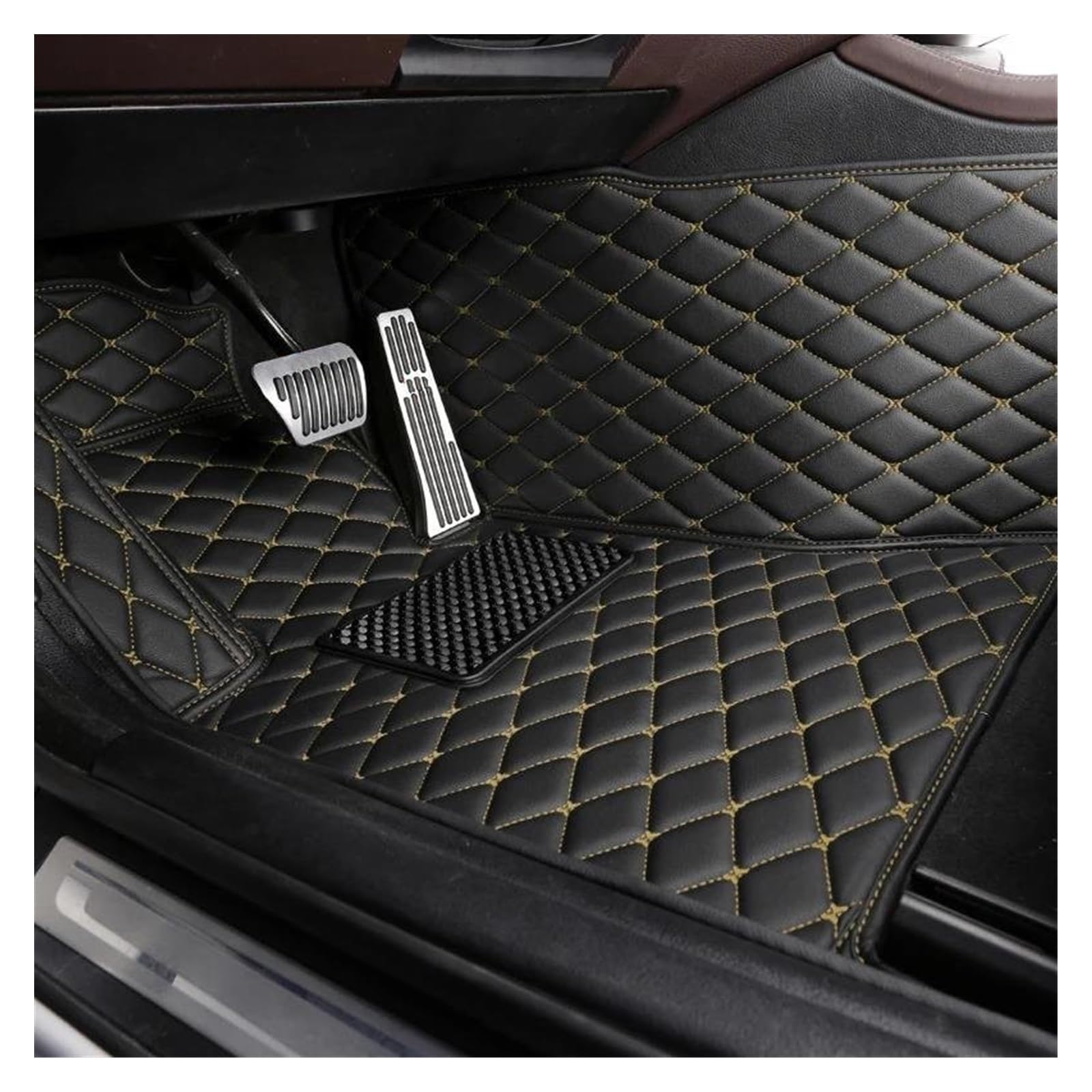 Automatten Für Alle Modelle M1 M2 M3 E30 E90 E93 E92 F80 M4 F82 F83 M5 F10 M6 IX3 M850i ​​X5 G05 Innenzubehör Custom Car Fußmatten Gummimatten Auto(Yellow Driver) von PUQWRIM