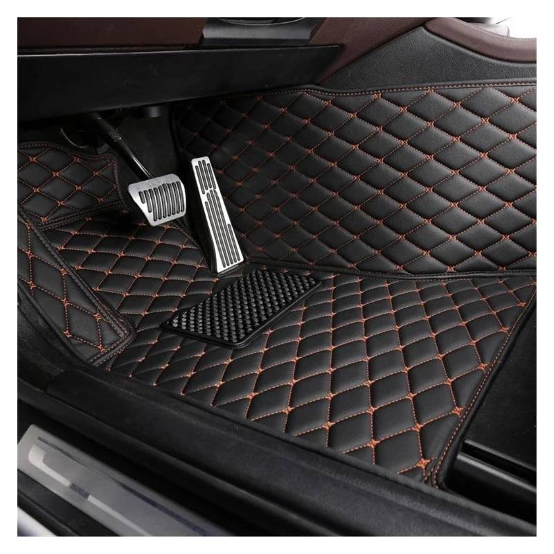 Automatten Für Alle Modelle W169 W176 W245 W246 W203 W204 W205 W211 W212 W213 W207 Innenzubehör Maßgeschneiderte Auto-Fußmatten Gummimatten Auto(Orange Driver) von PUQWRIM