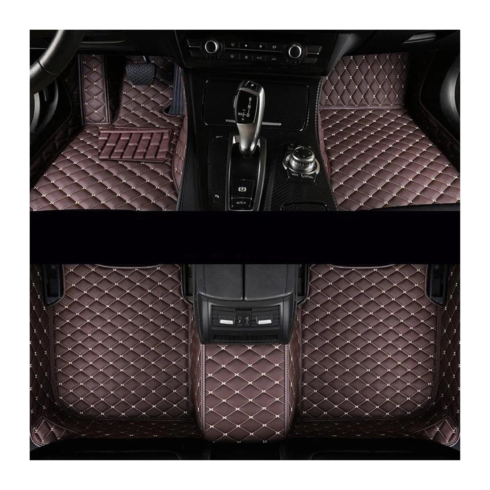 Automatten Für Benz Für GLB Klasse X247 Fünf Sitze 2019 2020 2021 2022 Benutzerdefinierte Auto Fuß Pads Teppich Zubehör Auto Fußmatten Gummimatten Auto(Coffee) von PUQWRIM