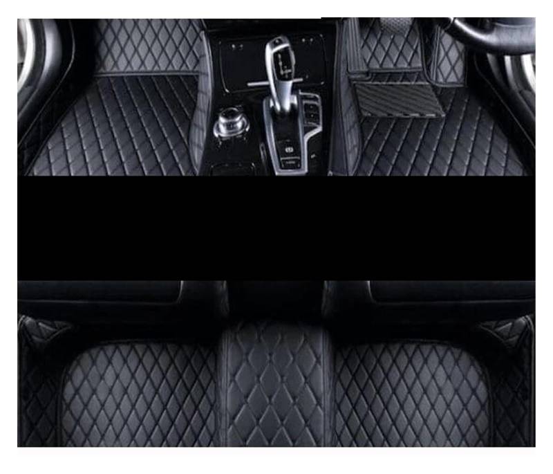Automatten Für Chrysler 300 300C 2004 2005 2006 2007 2008 2009 2010 rutschfeste Teppiche Matte Teppiche Pad Autozubehör Anti-Schmutz-Pad Auto-Fußmatten Gummimatten Auto(RHD Black) von PUQWRIM