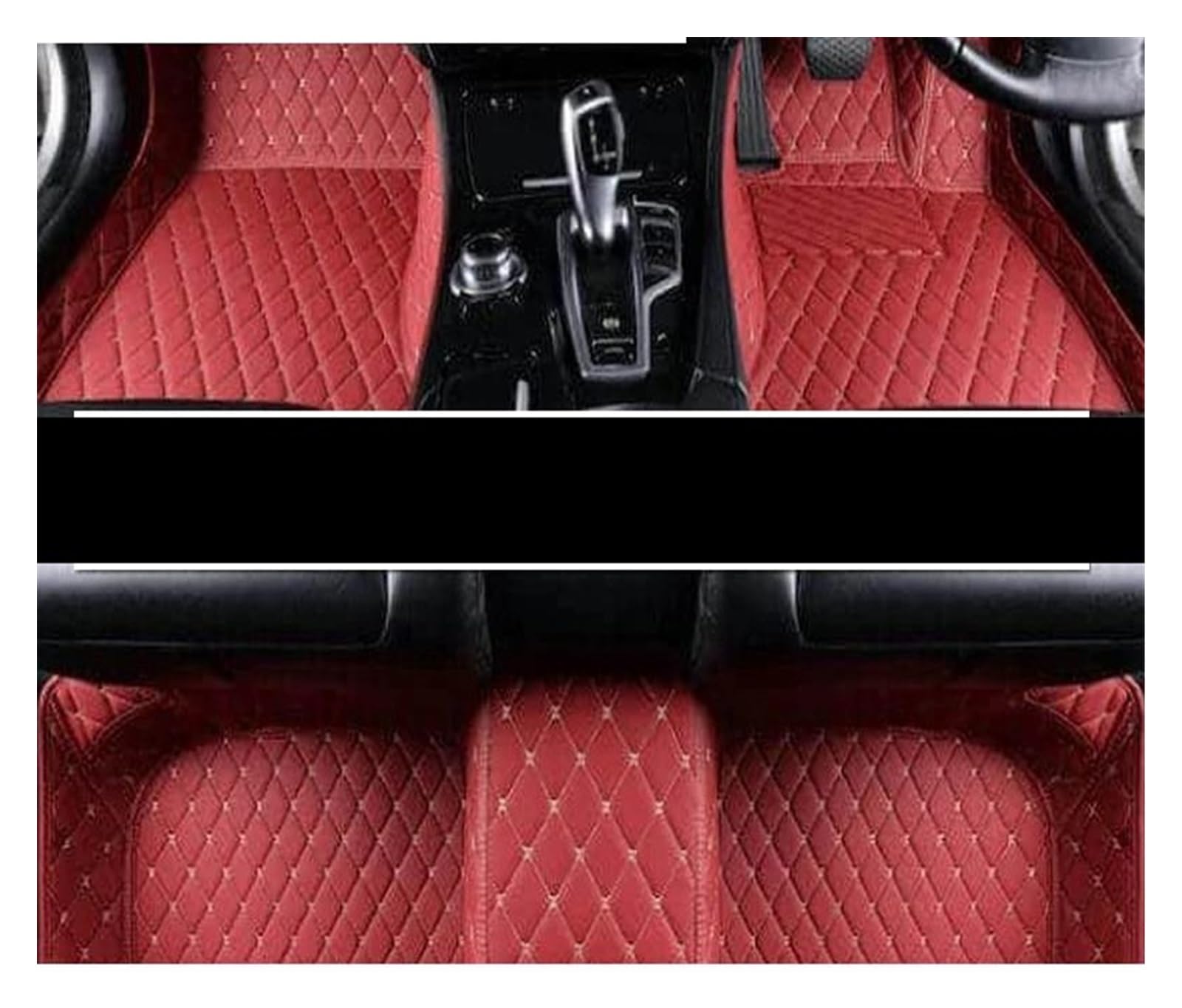 Automatten Für Chrysler 300 300C 2004 2005 2006 2007 2008 2009 2010 rutschfeste Teppiche Matte Teppiche Pad Autozubehör Anti-Schmutz-Pad Auto-Fußmatten Gummimatten Auto(RHD Wine) von PUQWRIM