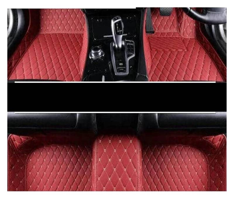 Automatten Für Chrysler 300 300C 2004 2005 2006 2007 2008 2009 2010 rutschfeste Teppiche Matte Teppiche Pad Autozubehör Anti-Schmutz-Pad Auto-Fußmatten Gummimatten Auto(RHD Wine) von PUQWRIM