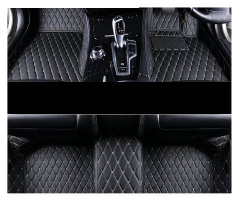 Automatten Für Ford Für Focus Mk2 Mk2.5 2005~2015 Teppiche Panel Fußpolster Anti-Slip Teppich Abdeckung Cape Fuß Pads Aufkleber Zubehör Auto Fußmatten Gummimatten Auto(RHD Black B) von PUQWRIM