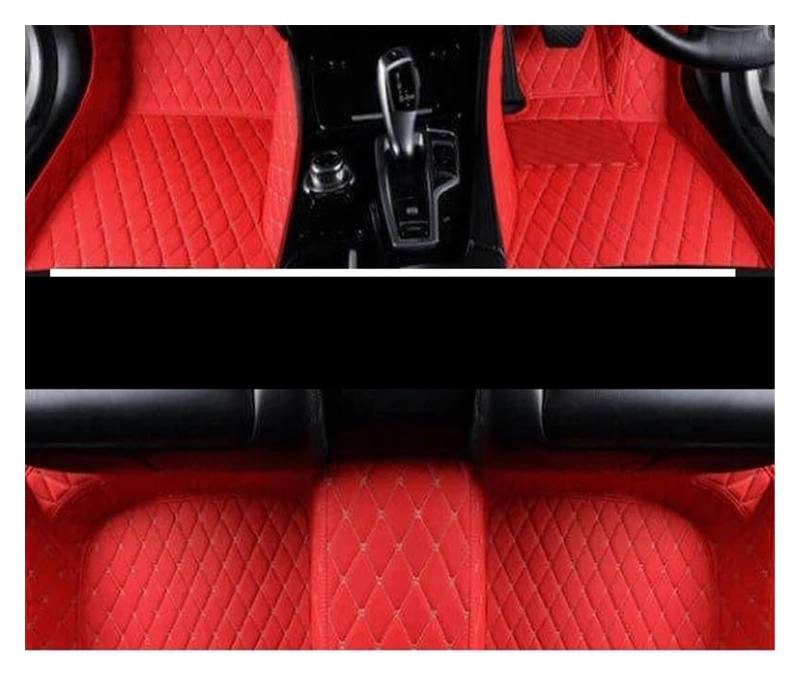 Automatten Für Ford Für Focus Mk2 Mk2.5 2005~2015 Teppiche Panel Fußpolster Anti-Slip Teppich Abdeckung Cape Fuß Pads Aufkleber Zubehör Auto Fußmatten Gummimatten Auto(RHD RED) von PUQWRIM