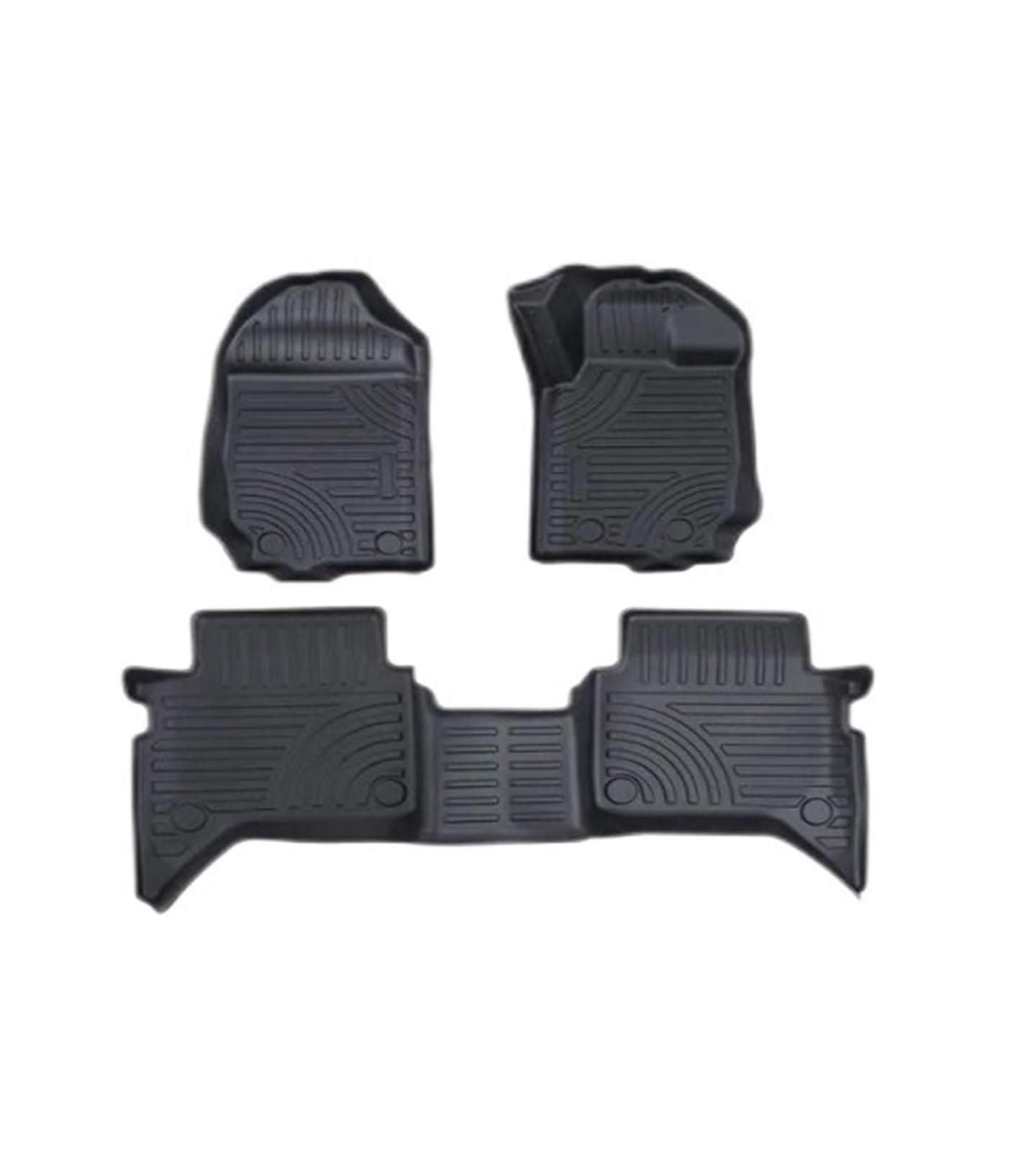 Automatten Für Ford Für Ranger 2012-2022 T6 T7 T8 PX PX2 PX3 Für Wildtrak Für XLT XL Double Cab 4X4 Auto Zubehör 3D TPE Boden Liner Auto Fußmatten Gummimatten Auto(Driver on Right) von PUQWRIM