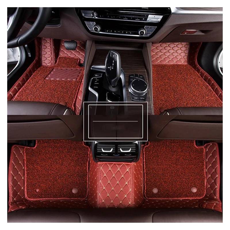 Automatten Für Hyundai Für Kona Für Creta I30 Ix25 Für Elantra Für Accent Auto Teppich Teppiche Fuß Pads Teile Innen Details Zubehör Auto Fußmatten Gummimatten Auto(H) von PUQWRIM