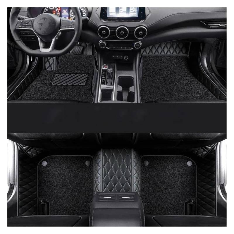 Automatten Für Hyundai Für Kona Für Creta I30 Ix25 Für Elantra Für Accent Auto Teppich Teppiche Fuß Pads Teile Innen Details Zubehör Auto Fußmatten Gummimatten Auto(J) von PUQWRIM