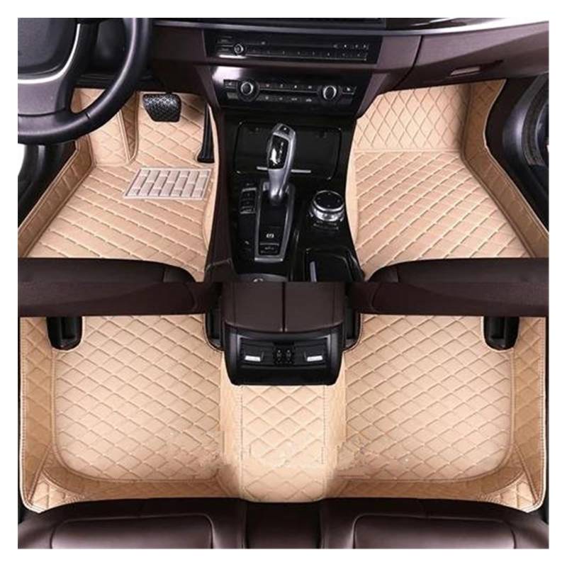 Automatten Für Jetour Für Dashing 2022 2023 2024 Nach Auto Fuß Pads Automobil Teppich Abdeckung Innen Zubehör Auto Fußmatten Gummimatten Auto(Beige) von PUQWRIM