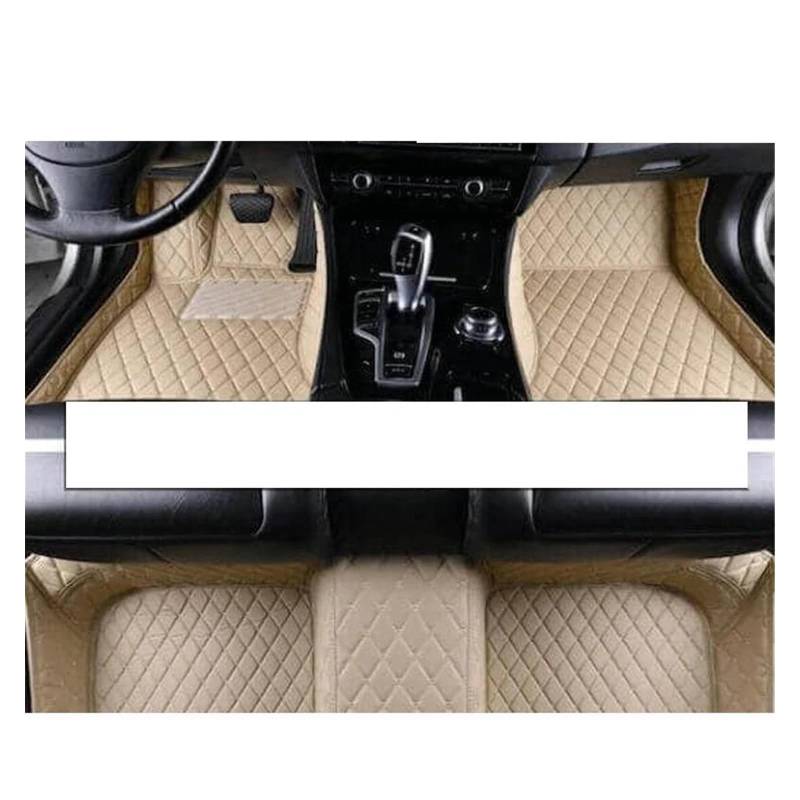 Automatten Für Nissan Für Versa Für Note 2014~2023 E12 Pads Auto Matten Vollen Satz Schmutz-beständig Pad Auto Zubehör Innen Auto Fußmatten Gummimatten Auto(LHD BEIGE,2018-2020) von PUQWRIM