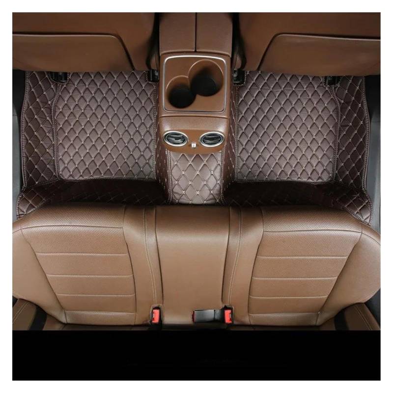 Automatten Für Toyota Für Camry 2018 2019 2020 2021 2022 2023 wasserdichte Fuß Pads Teppich Auto Zubehör Custom Car Boden Matte Gummimatten Auto(Rear -Coffee) von PUQWRIM